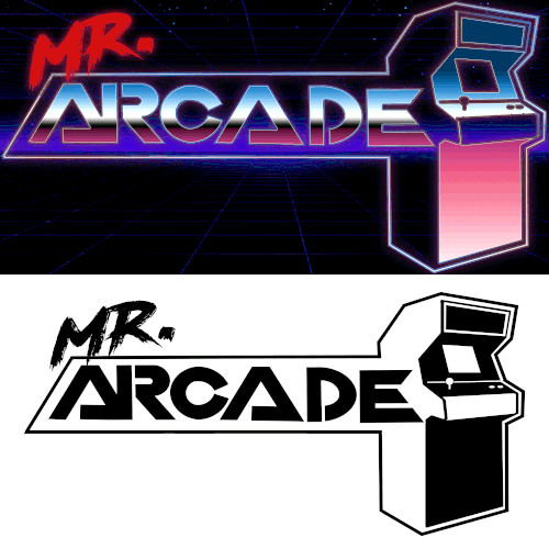 Retro logo for a new arcade