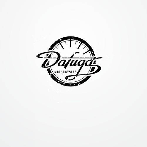 Create a vintage logo for out of time cafe racer motorcycles
