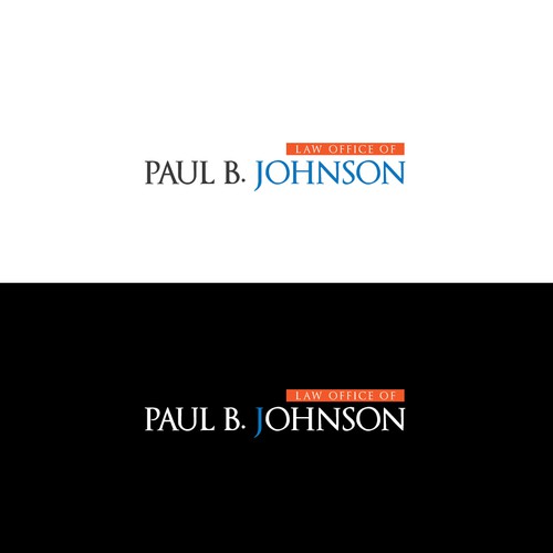 Professional non-boring law firm logo.
