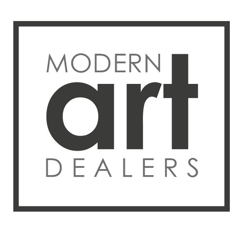 Create a MODERN logo and business card for a fine art gallery specializing in modern art