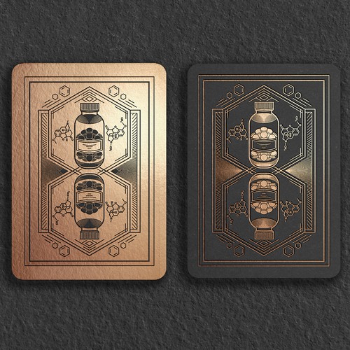 Black and golden card design