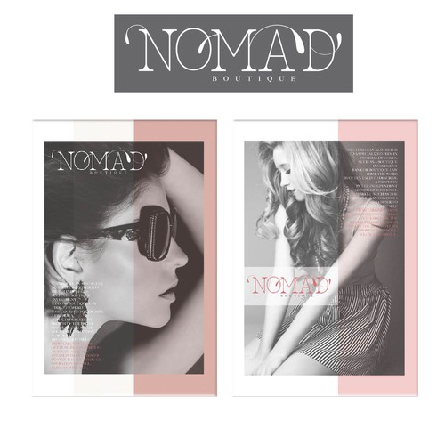 Create a capturing brand identity for Nomad Boutique 