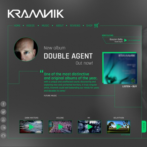 Homepage design for Kramnik