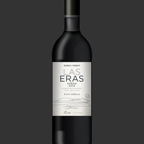 Wine Label for exclusive and organic Red Wine