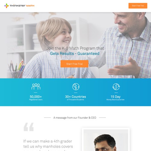 Thousands of Students in 30+ countries, use our Math programs - create a landing page!