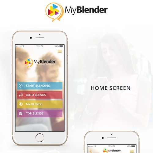 MyBlender-IPhone App Design