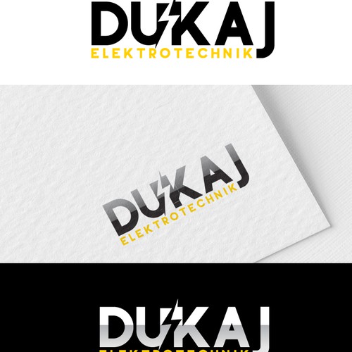 Dukaj Elechtrotechnik logo concept