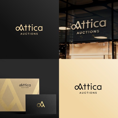 Logo concept for a luxury auctions