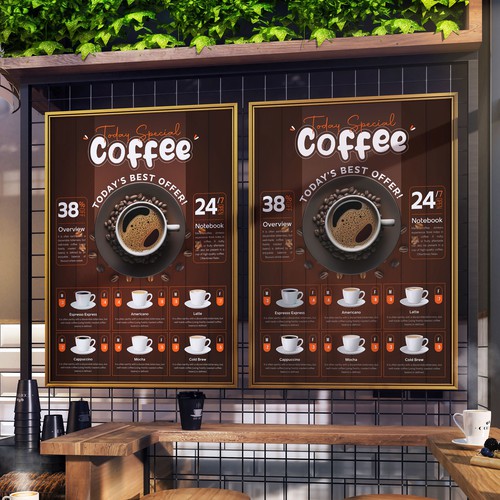 Menu design for coffee shop