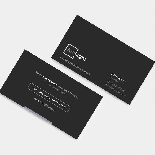 Business card design for boutique digital marketing firm