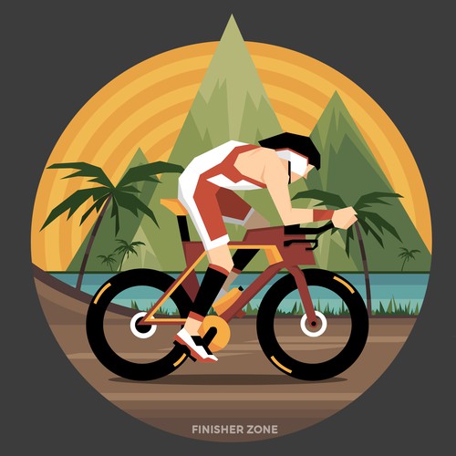 Triathlon-Themed T-Shirt