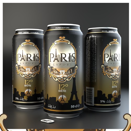 Premium Beverage Can Design — Bold Brand Identity