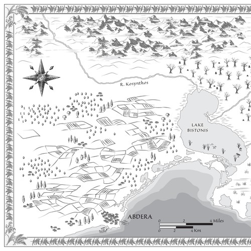 Map for historical fantasy novel