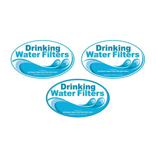 Water filter sticker