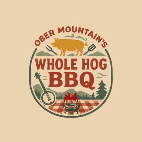 logo design ober mauntains