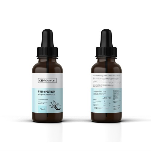 Label design for CBDBotanicals