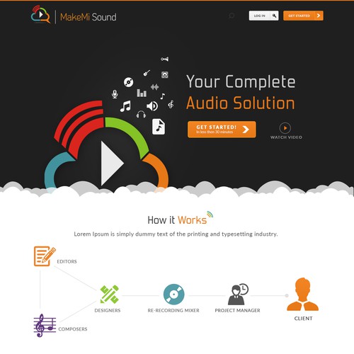 MakeMi Sound Website Design