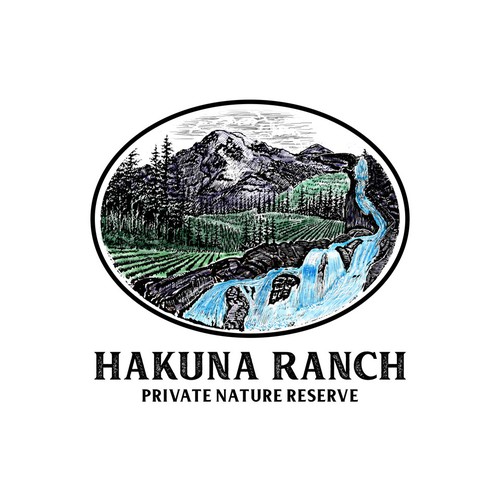 Design a classic word/logo for a private Ranch Estate