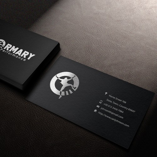 Business card with logo concept