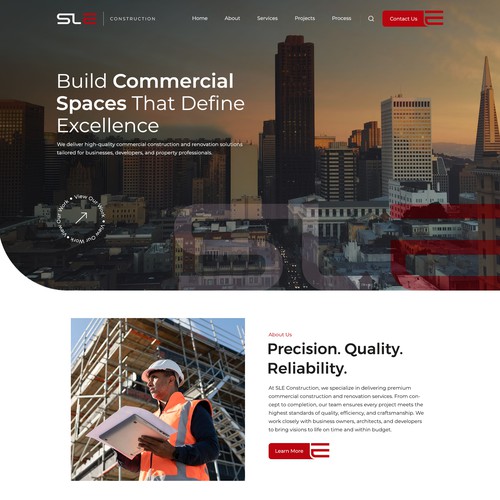 SLE Construction Website Redesign