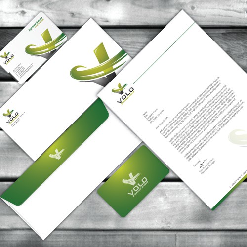 Stationery Set Design for 'Volo Strategy Group, Inc.'.