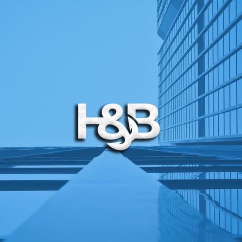 H & B fishing hook logo