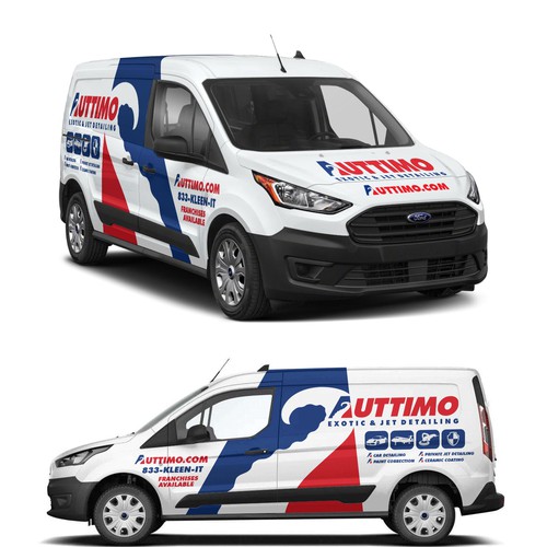 Eye- Catching Van Wrap for Exotic car & Private Jet Detailing Business
