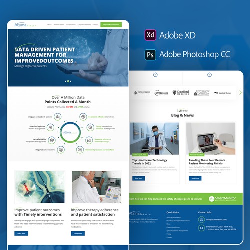 AcumaHealth_web page design