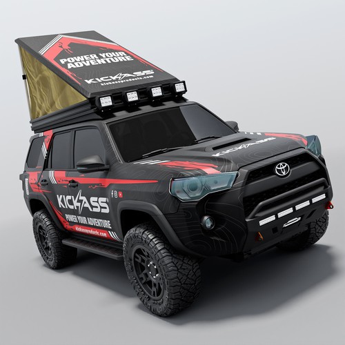 KickAss Products Toyota 4Runner wrap design