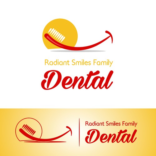 Radiant Smiles Family Dental logo proposal 2