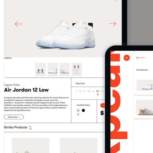 SneakPeak shoes E-commerce website design