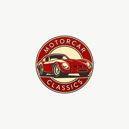 Vintage logo concept for Motorcar Classics