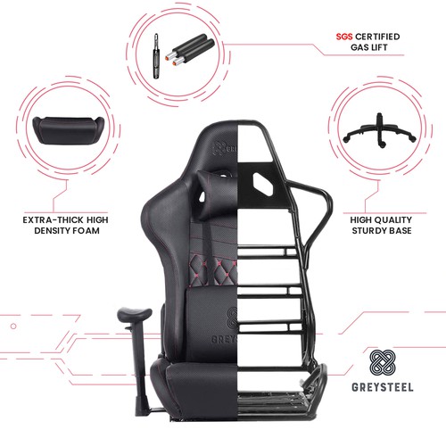 gaming chair infographics design