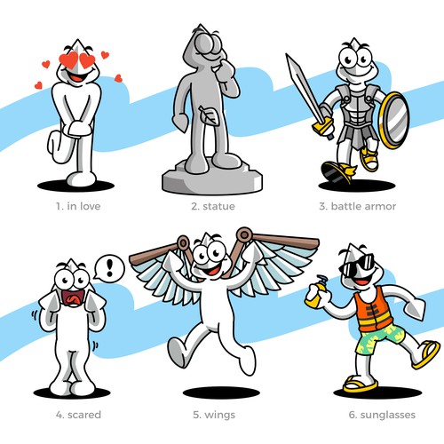 Trident character - Set