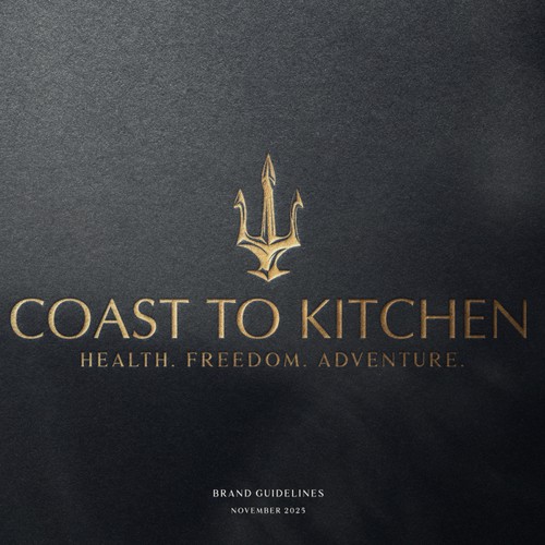 Coast to Kitchen logo and brand guidelines design