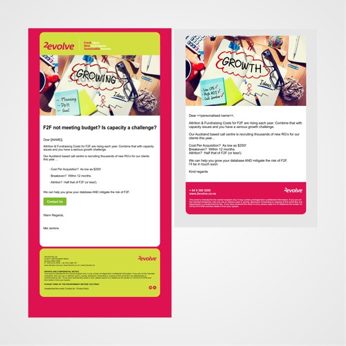 an email template in PSD and HTML format