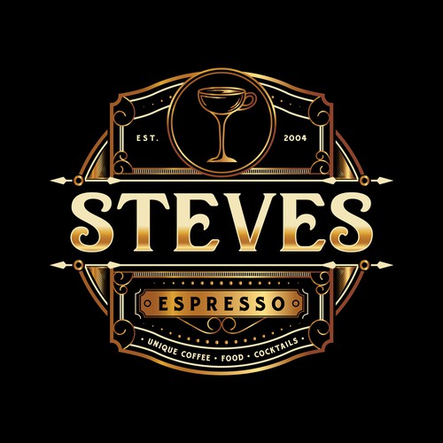 Unique Logo for a Cocktail bar and Coffee House