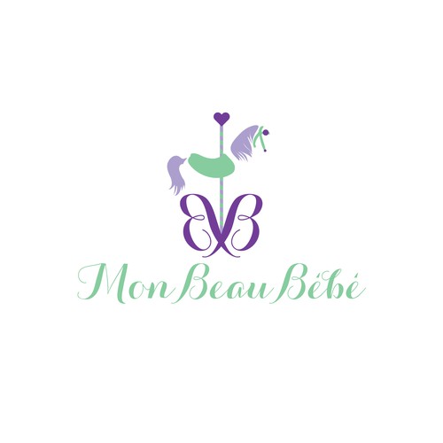 Logo concept for Mon Beau Bébé, a children's boutique