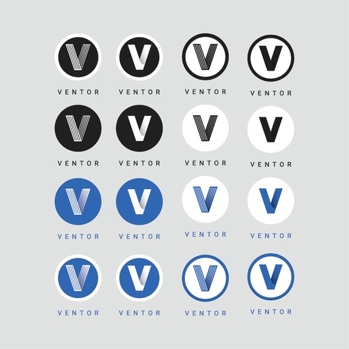 Sophisticated and modern logo for ventor app