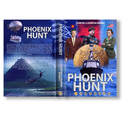 Book cover design for PHOENIX HUNT