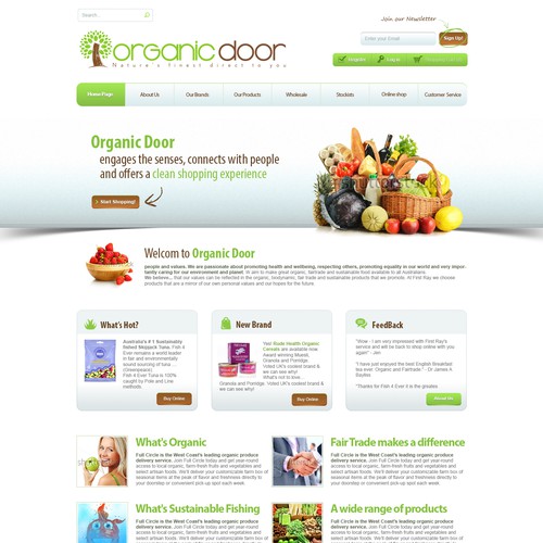 Organic Door needs a new website design