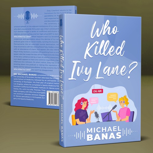 Book Cover for a Novel "Who Kiljjed Ivy Lane?""