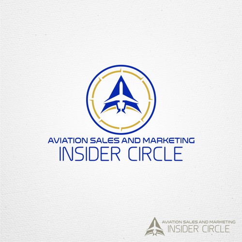 Clean and simple logo for Aviation Sales and Marketing Insider Circle