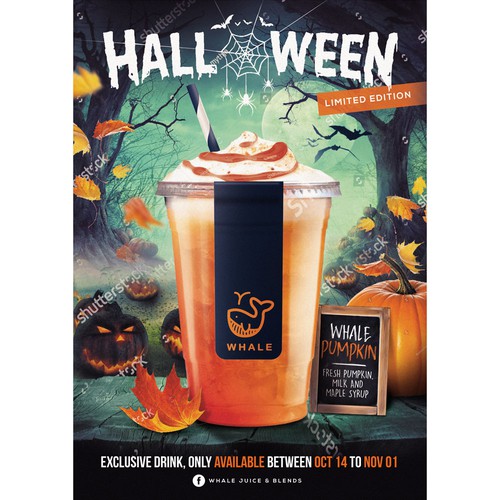 Whale Juice - Poster for Halloween