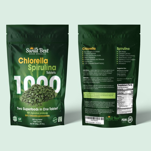 Organic superfood pouch design