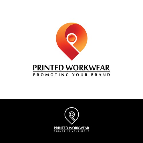 Modern logo concept for Printed Workwear