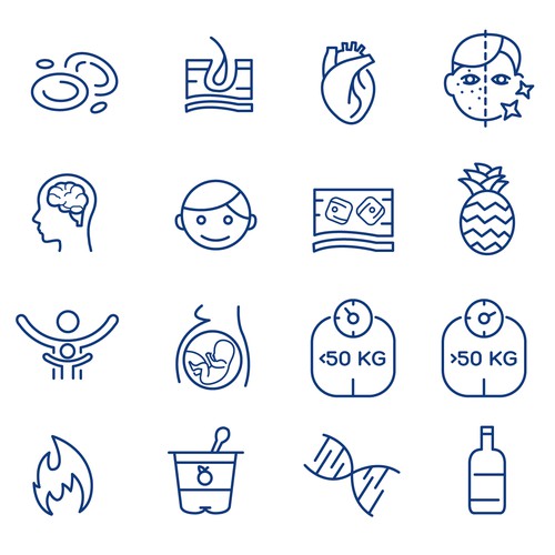 Medical website icons