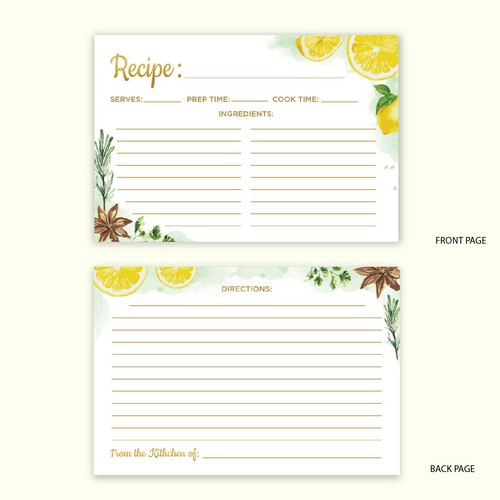 Recipe Card