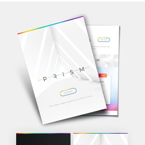 Colorful Clean Prism Portrait PPT