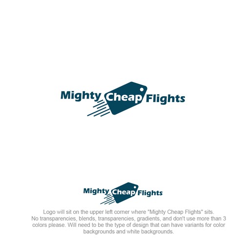 logo concept for cheap flights
